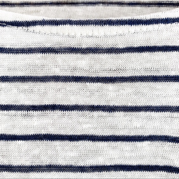 Joie stripe blouse linen tie sleeves RELISTED - Picture 7 of 8